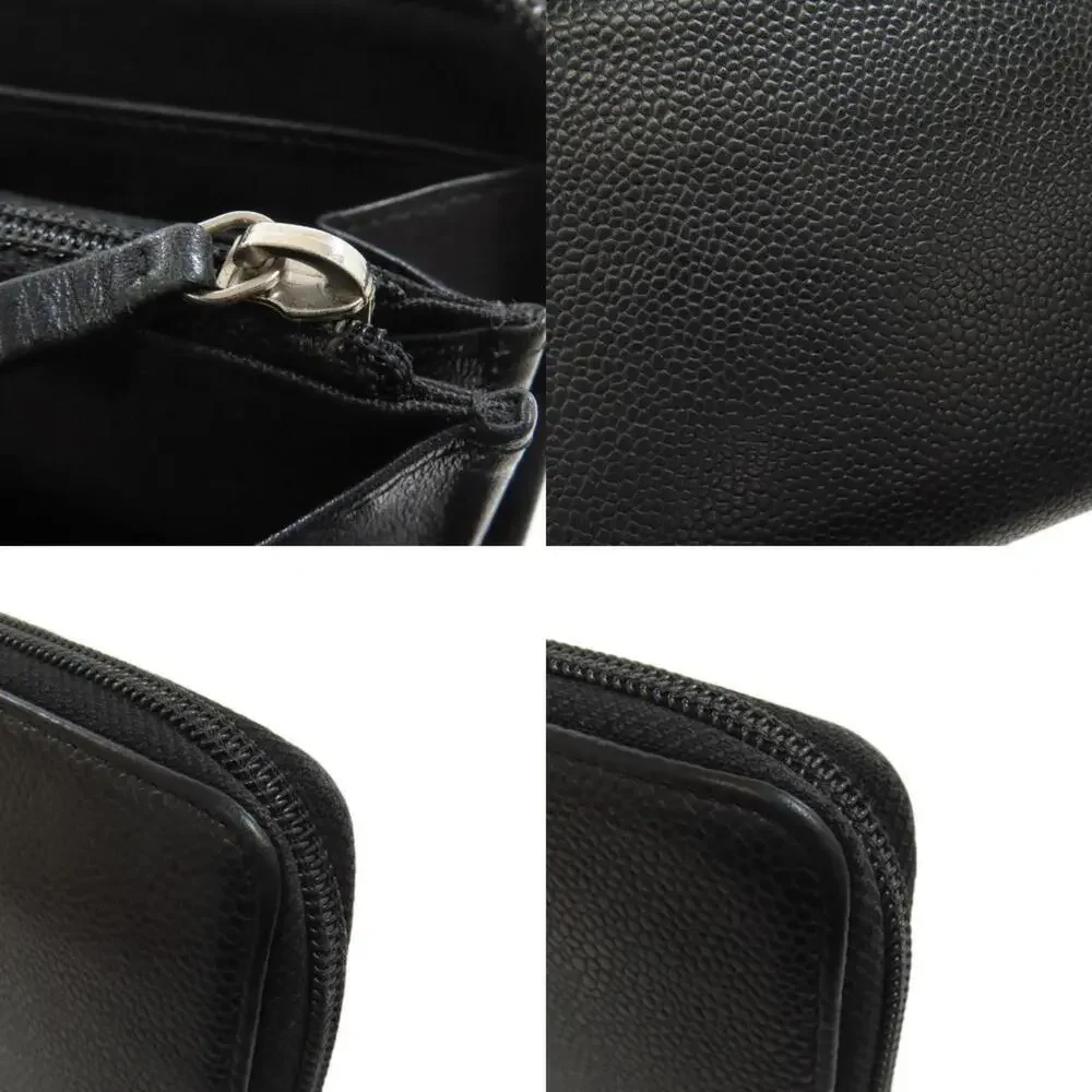 CHANEL Black Logo Wallet